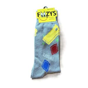 Foozys Grey Cornhole Game Novelty Socks Mens One Size New
